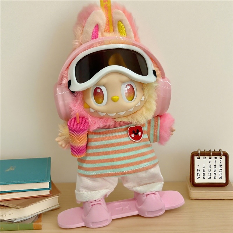 15 17cm For Labubu Doll Outdoo - Vintage Trench Coat ulasan dan harga