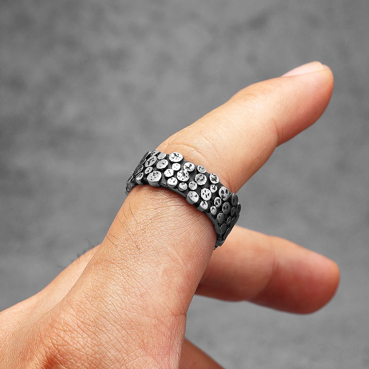 Minimalism Spot Men Rings Stai - Vintage Fashion Newtown ulasan dan harga