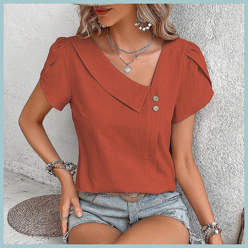 2024 Summer Vintage Solid Colo - Vintage Fashion ulasan dan harga