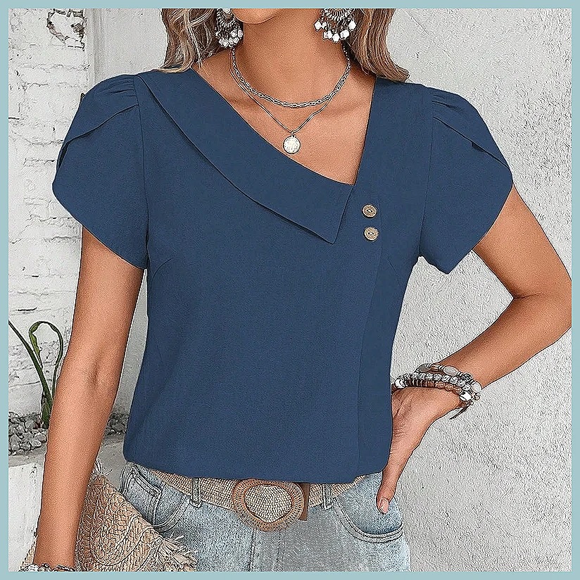 2024 Summer Vintage Solid Colo - Vintage Fashion ulasan dan harga
