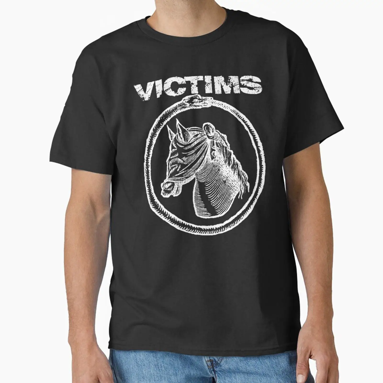 VICTIMS HORSE Classic T Shirt  - Vintage Fashion Victim Shirt ulasan dan harga