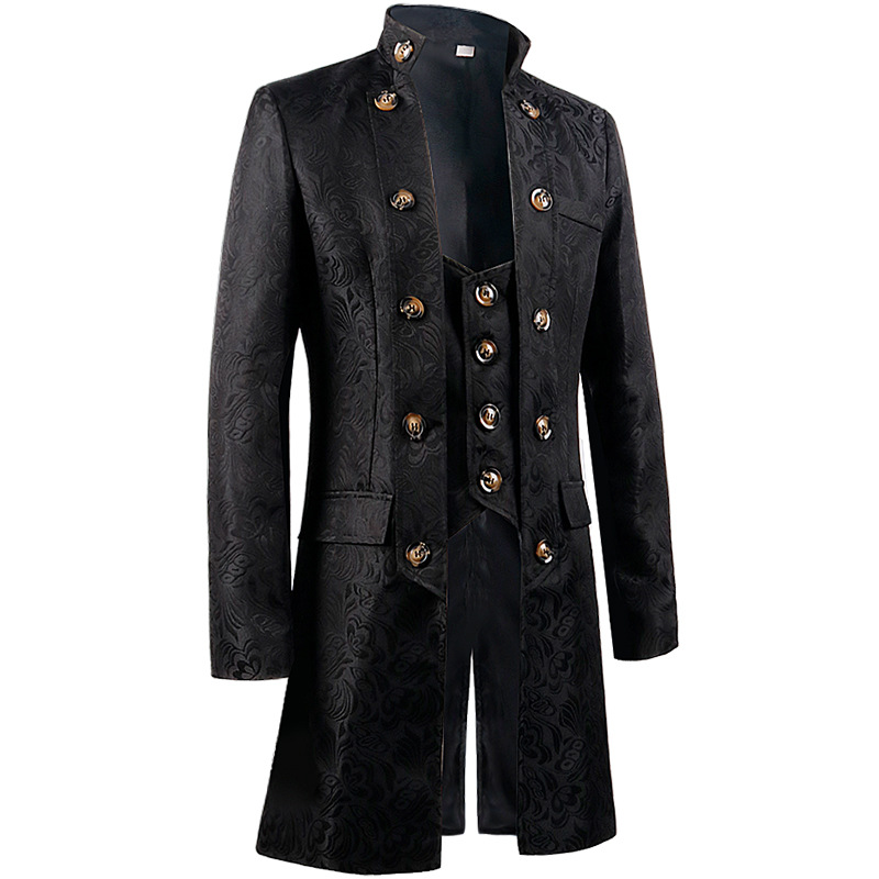 Men Victoria Edwardian Steampu - Vintage Trench Coat ulasan dan harga